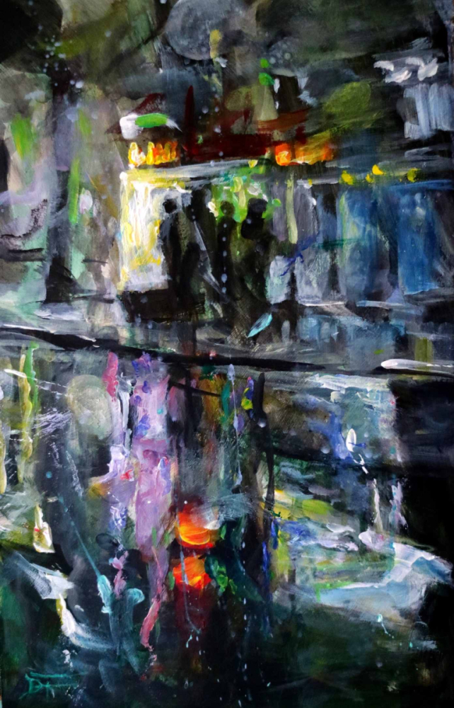 <br>Bus Stop at Night