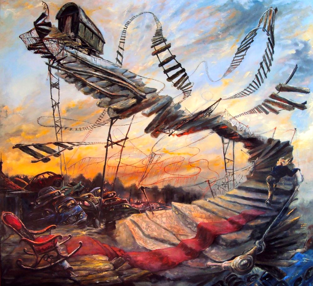 <br>The Scrap Dealer and his selfmade Roller Coaster