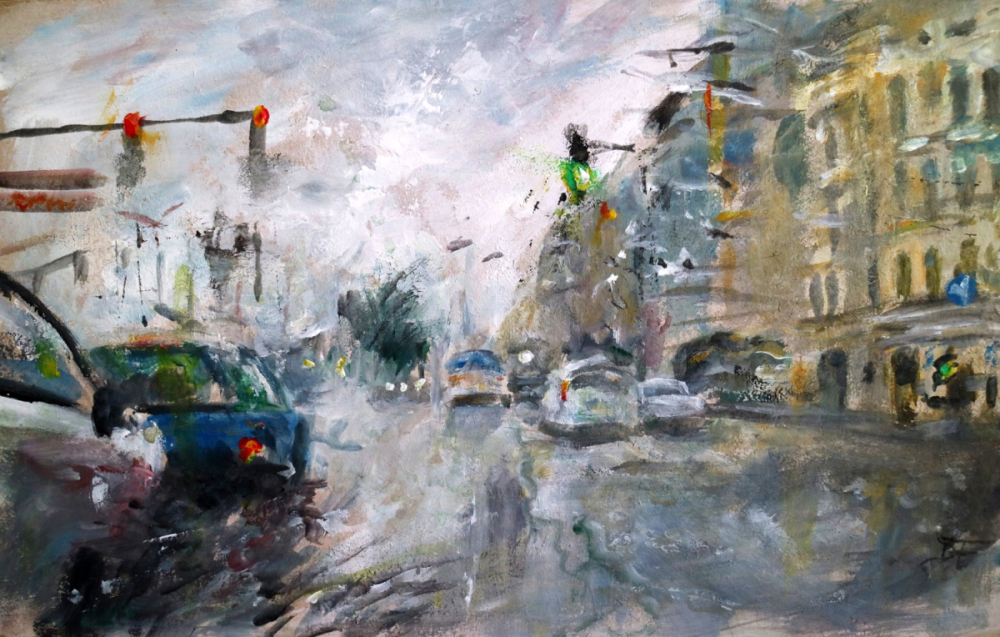 <br>rainy Day in Vienna